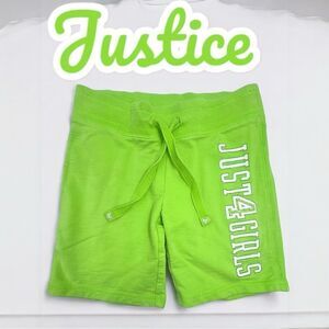 JUSTICE l Just 4 Girls l Neon Green Shorts l 7 l EUC